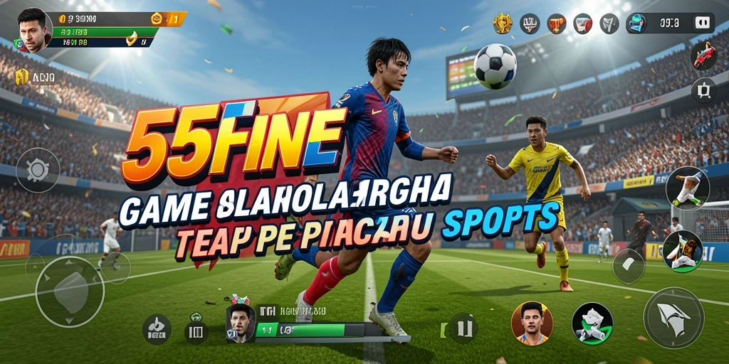 Tangkapan layar dari gameplay seru 55FIVE yang menampilkan aksi olahraga.