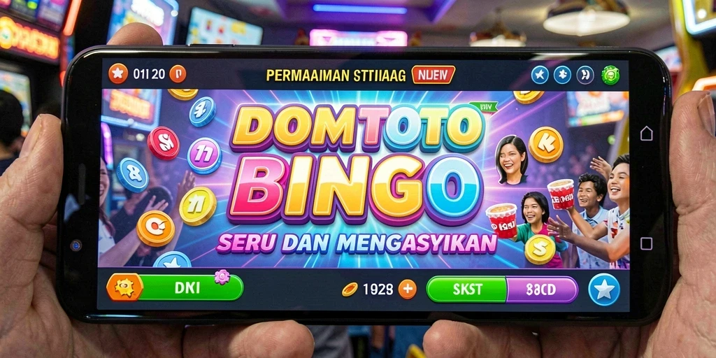 Screenshot DOMTOTO menampilkan suasana seru permainan Bingo.