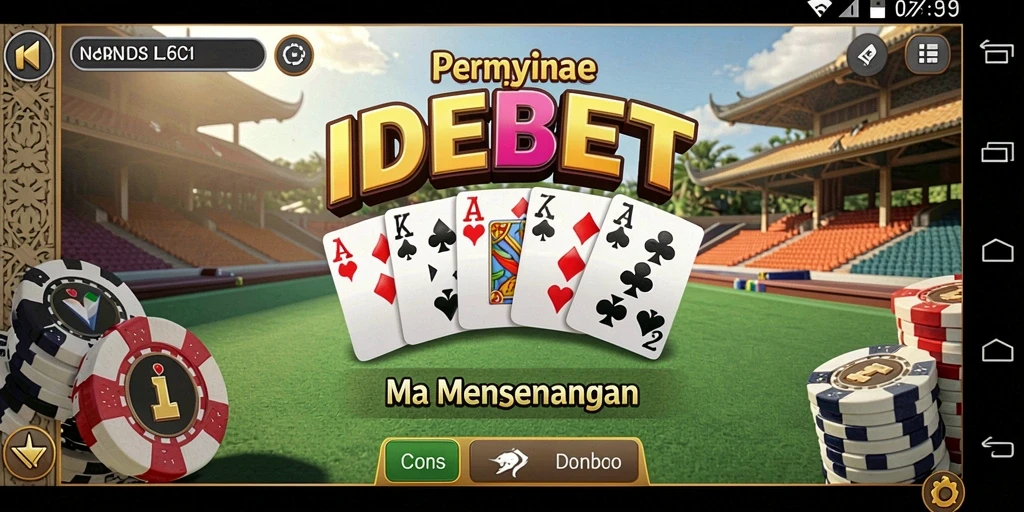 Screenshot gameplay IDEBET menampilkan suasana seru permainan Domino.