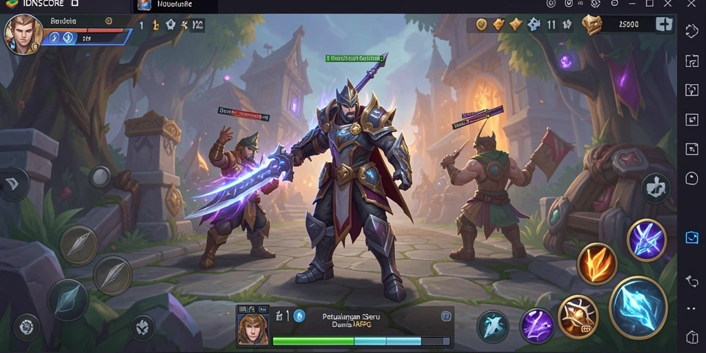 Tampilan menawan dari gameplay ARPG yang mendebarkan di IDNSCORE.