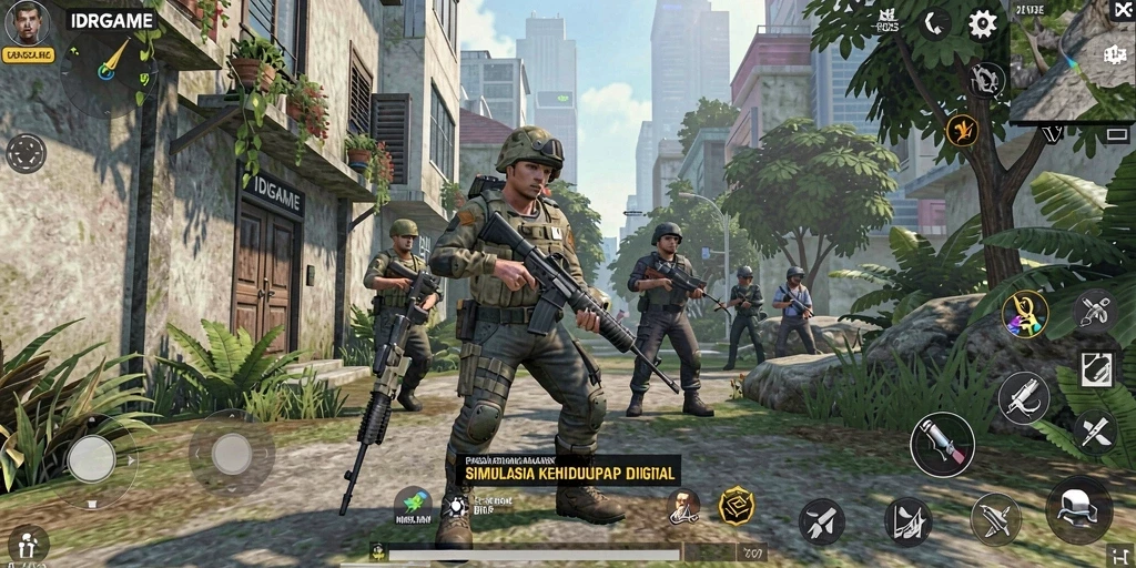 Tampilan visual menakjubkan dari gameplay dalam IDRGAME.