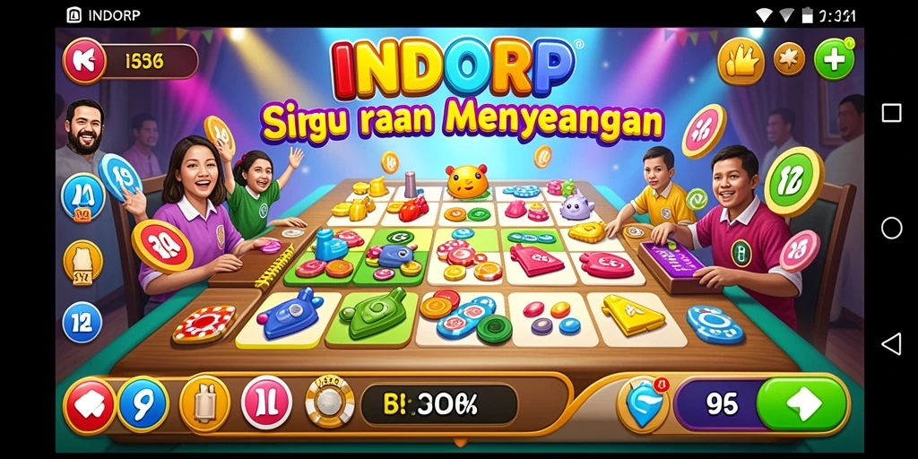Tampilan gameplay menarik dalam permainan Bingo INDORP.