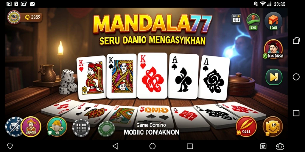 Tampilan gameplay MANDALA77 yang seru dan interaktif.