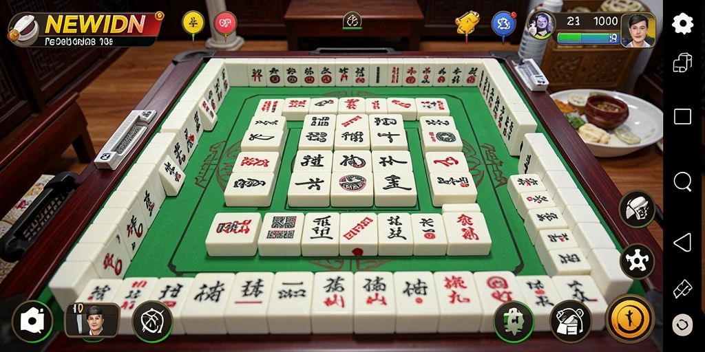 Tampilan gameplay <strong>NEWIDN</strong> yang menampilkan keseruan Mahjong.