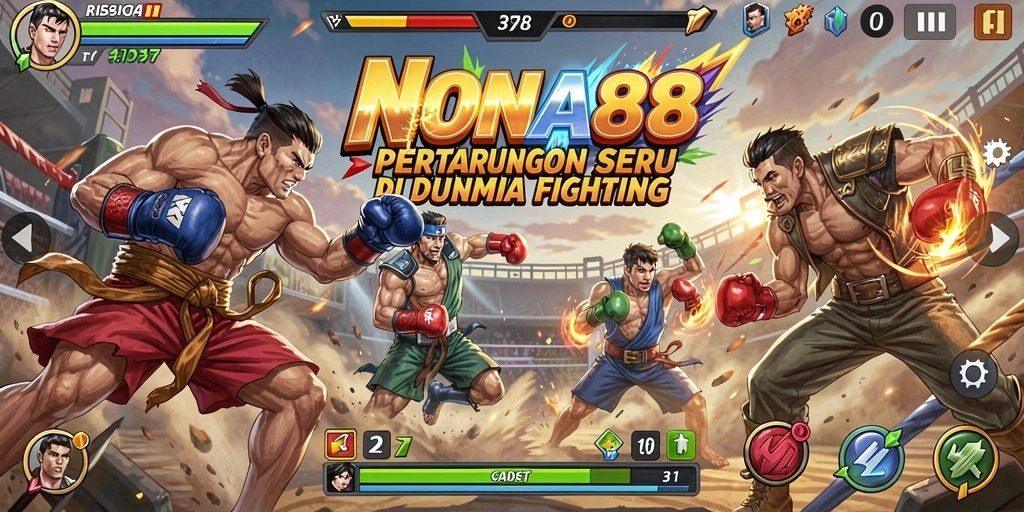 Tangkapan layar gameplay <strong>NONA88</strong> menampilkan aksi pertarungan yang seru dan mendebarkan.