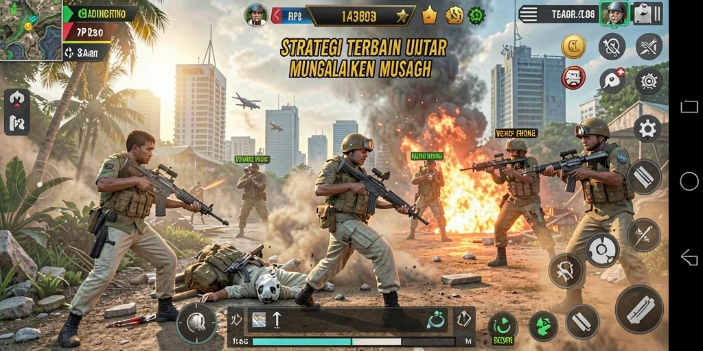 Tampilan gameplay RP8 yang mendebarkan dan penuh strategi.