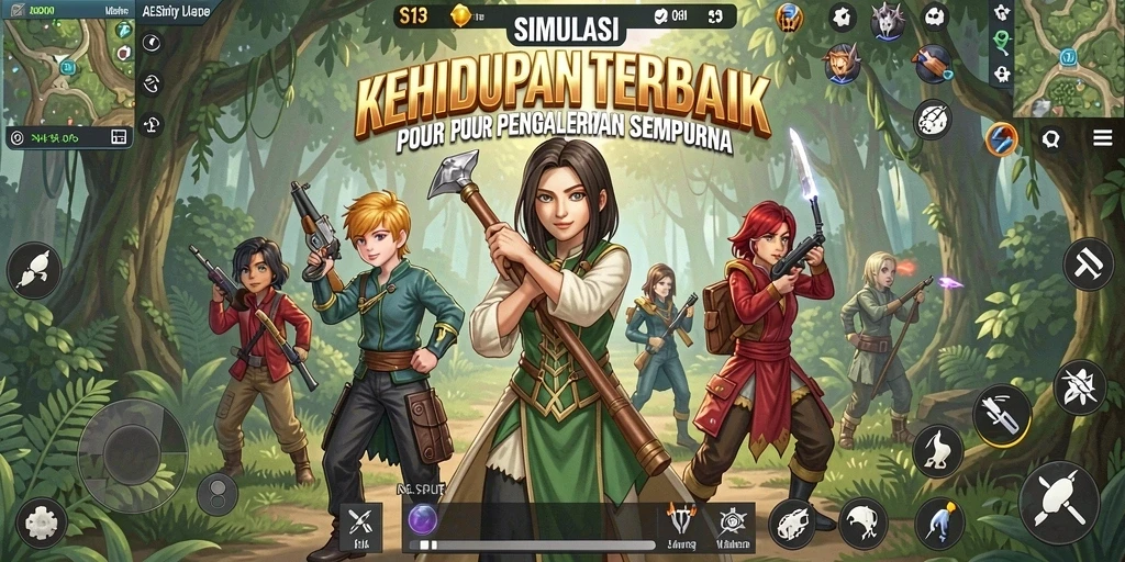 Tampilan seru gameplay S13 dengan simulasi kehidupan yang realistis.