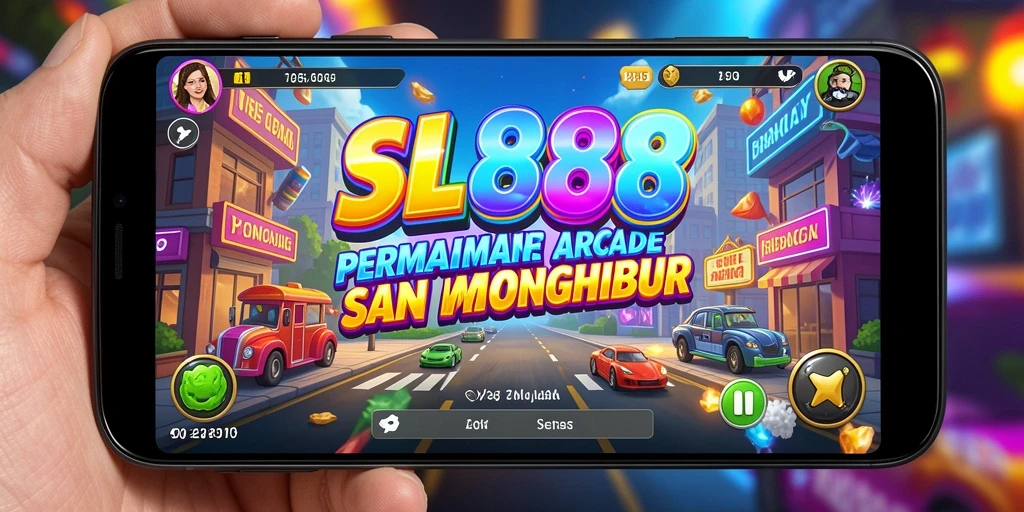 Tampilan gameplay SL888 yang penuh warna dan menarik.