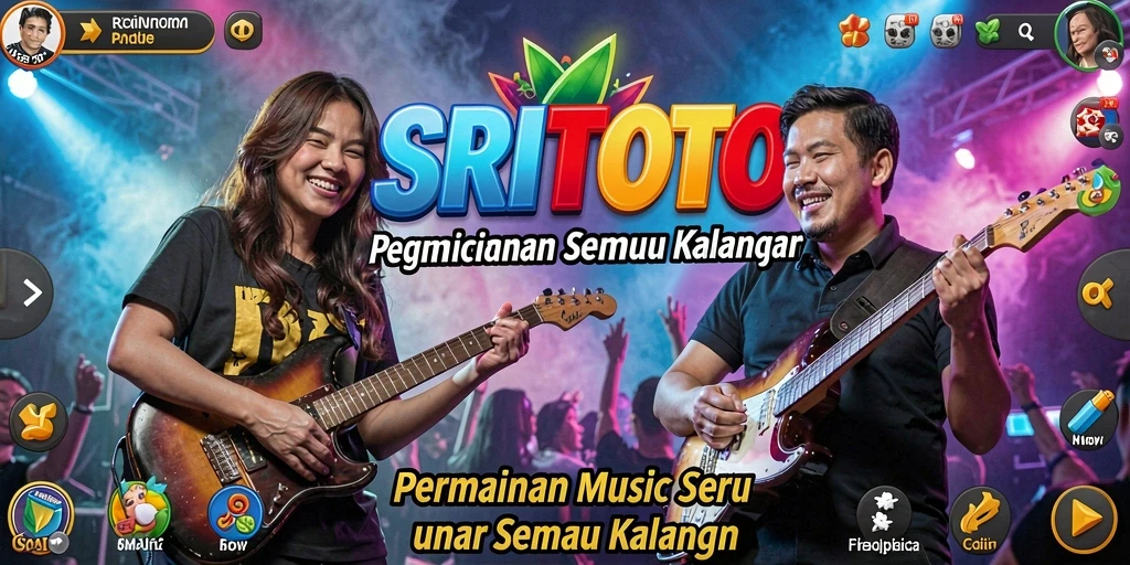Tampilan gameplay SRITOTO dengan musik yang mengasyikkan.