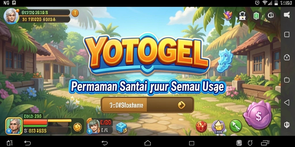 Tampilan gameplay YOTOGEL yang ceria dan menarik.